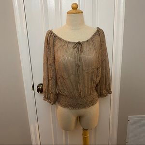 Tan Blouse